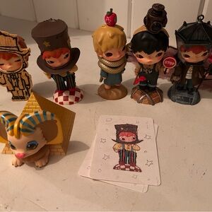 Popmart Hirono Set of Collectible Figurines with Cards
